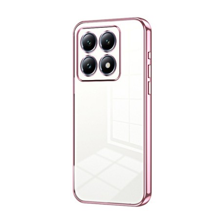 Противоударный чехол Space Fine Hole для Xiaomi 14T Pro - розовый