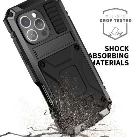 Противоударный чехол R-JUST Life Waterproof для iPhone 16 Pro  - черный
