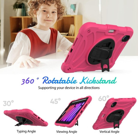 Чохол протиударний Combination для iPad mini 6 - пурпурно-червоний