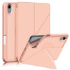 Чехол-книжка Cloth Texture Multi-folding для iPad mini 6 - розовое золото