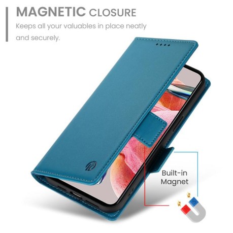 Чохол-книжка Side Buckle Magnetic Frosted Leather на OPPO Reno15 5G / Reno 15c 5G — рожеве синій