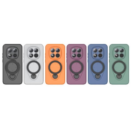 Чохол Ring Shield MagSafe з кільцем-тримачем 360° для Redmi Note 15 Pro 5G Global 163.6mm — синій
