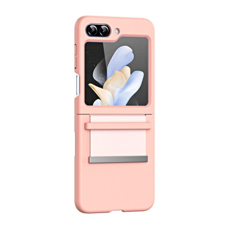 Противоударный чехол Skin Feel Hinge для Samsung Galaxy Flip5 - розовый