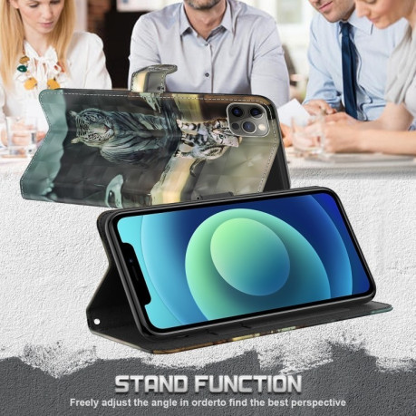 Чехол-книжка 3D Painting для Google Pixel 8 Pro - Tiger