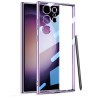 Противоударный чехол GKK Plating Transparent TPU для Samsung Galaxy S24 - фиолетовый