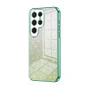 Ударозахисний чохол Gradient Glitter Powder Electroplated на Samsung Galaxy S24 Ultra 5G - зелений