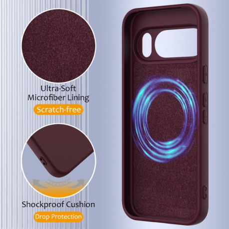 Силіконовий чохол Shockproof Silicone Magsafe для Google Pixel 10 Pro XL - коричневий