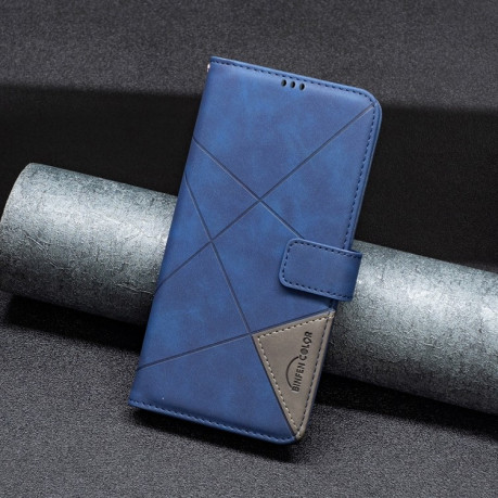 Чехол-книжка Rhombus Texture для OnePlus 12 5G - синий