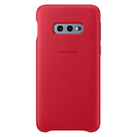 Оригинальный чехол Samsung Leather Cover для Samsung Galaxy S10e - red