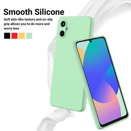 Силіконовий чохол Solid Color Liquid Silicone для Samsung Galaxy M06/F06 5G - зелений