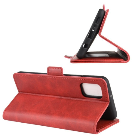 Чехол-книжка Dual-side Magnetic Buckle для Samsung Galaxy A31 - красный
