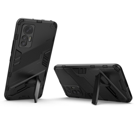 Противоударный чехол Punk Armor для Xiaomi 12 Lite - черный