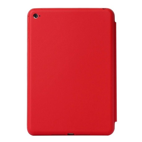 Кожаный чехол-книжка Solid Color на iPad mini 4 - красный