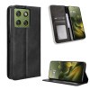 Чехол-книжка Magnetic Buckle Retro Crazy Horse Texture на Motorola Edge 70 5G — черный