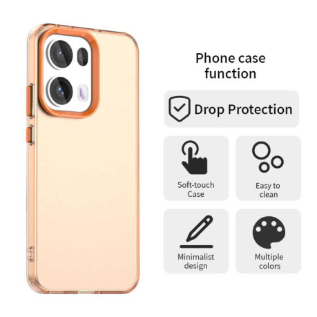 Противоударный чехол Candy Series для OPPO Reno13 Pro 5G Global - оранжевый