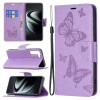 Чохол-книжка Butterflies Pattern Samsung Galaxy S22 Plus 5G - фіолетовий