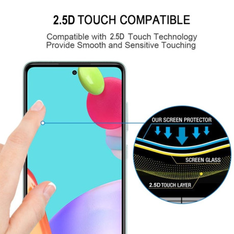 Защитное стекло 3D Full Glue Full Screen на Samsung Galaxy A52/A52s - черное