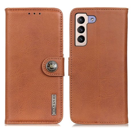 Чохол-книжка KHAZNEH Cowhide Texture на Samsung Galaxy S23+Plus 5G - коричневий