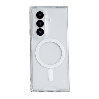 Прозорий чохол з MagSafe, посиленими кутами, гібрид PC+TPU на Samsung Galaxy Fold8 Ultra 5G — прозорий