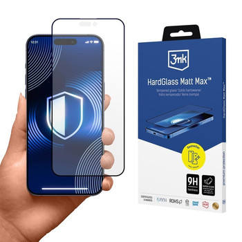 Оригінальне скло 3mk Protection HardGlass Matt Max Privacy для iPhone 18 Pro Max — напівпрозоре