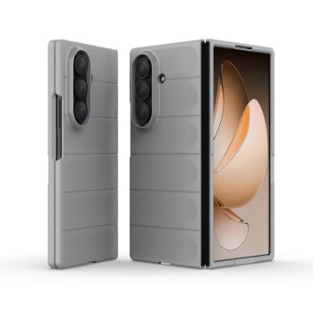 Силиконовый чехол Magic Flannel для Samsung Galaxy Fold 7 5G - серый