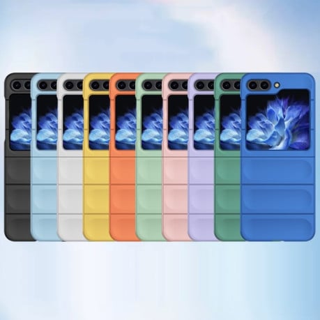 Противоударный чехол Skin Feel Magic Shield для Samsung Galaxy Flip 5 - фиолетовый
