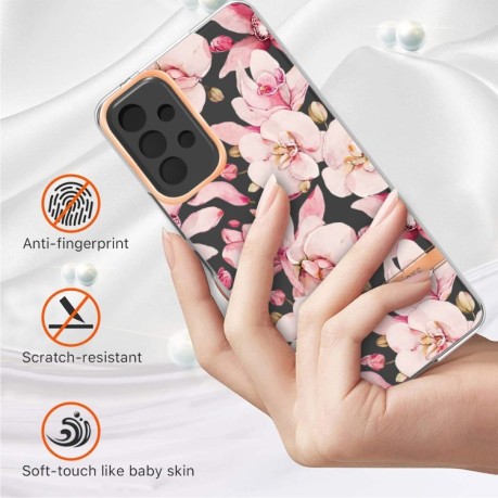 Противоударный чехол Flowers and Plants Series для Samsung Galaxy A53 5G - Pink Gardenia