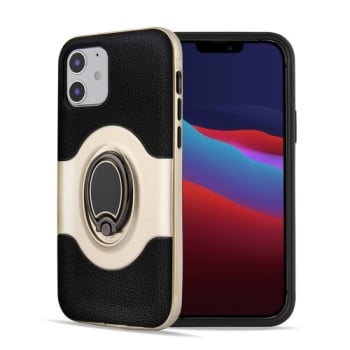 Противоударный чехол Dual Layer with 360 Degree Rotating на iPhone 12 Mini - золотой