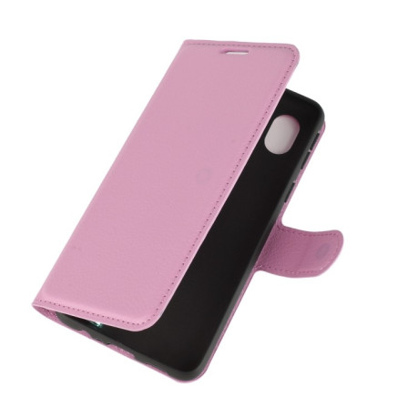 Чохол-книжка Litchi Texture Samsung Galaxy A01 Core / M01 Core - рожевий