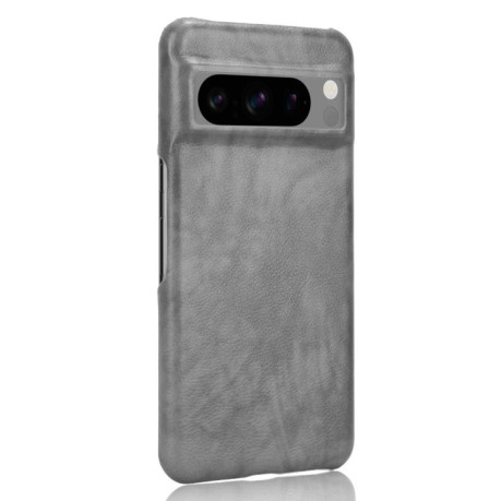 Чехол  Litchi Texture для Google Pixel 8 Pro - серый