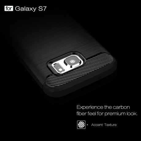 Противоударный чехол Rugged Armor Fiber для Samsung Galaxy S7 / G930 - черный