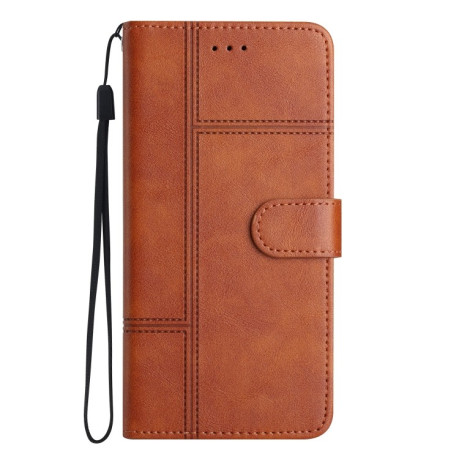 Чехол-книжка Business Style Cowhide для Samsung Galaxy A14 5G - коричневый