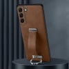 Протиударний чохол SULADA Leather Texture Skin Feel Shockproof  для Samsung Galaxy S25 5G - коричневий
