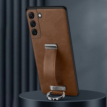 Протиударний чохол SULADA Leather Texture Skin Feel Shockproof  для Samsung Galaxy S25 5G - коричневий