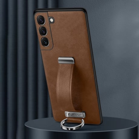Протиударний чохол SULADA Leather Texture Skin Feel Shockproof  для Samsung Galaxy S25 5G - коричневий
