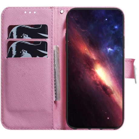 Чехол-книжка Coloured Drawing для OnePlus 10R / Ace - Magnolia Flower
