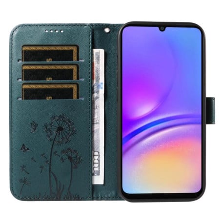 Чехол-книжка Dandelion Embossed Pattern Flip Leather на Samsung Galaxy A07 5G - синий