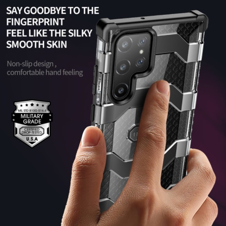 Противоударный чехол Explorer Series на Samsung Galaxy S22 Ultra 5G - черный