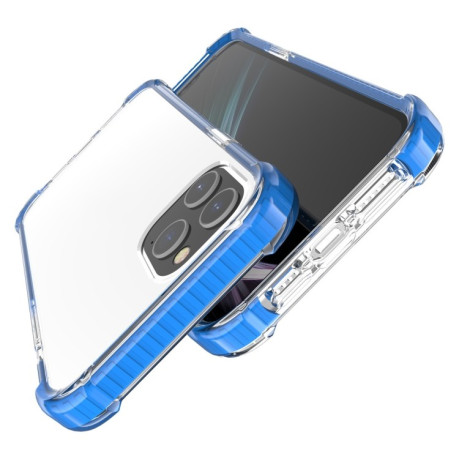 Протиударний акриловий чохол Four-corner на iPhone 12 Mini - синій