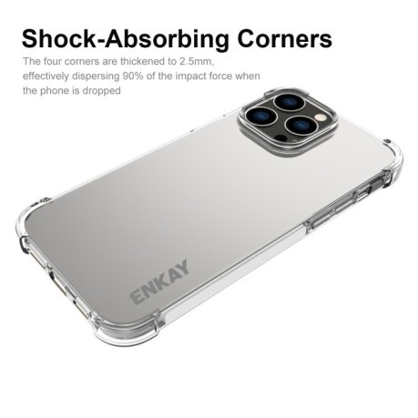 Противоударный чехол ENKAY Clear для iPhone 14 Pro Max - прозрачный