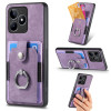Чехол Retro Skin-feel Ring Multi-card Wallet для Realme C53/C51 - фиолетовый