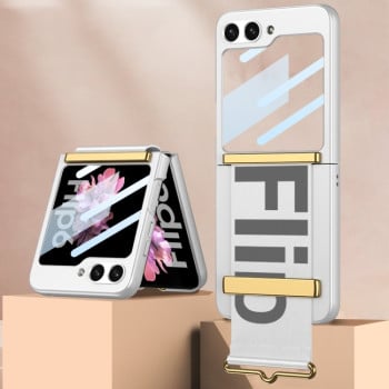 Протиударний чохол GKK Wristband для Samsung Galaxy Flip 6/Flip 7 FE 5G - сріблястий