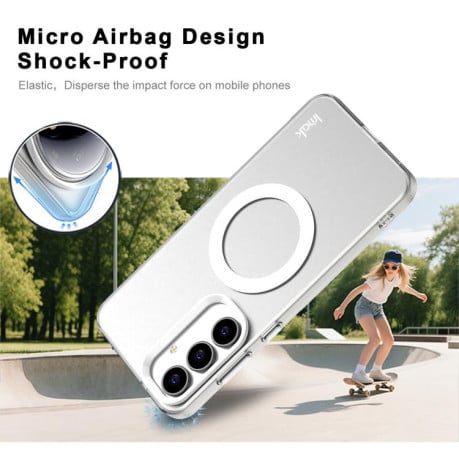 Чохол IMAK Candy Series з MagSafe на Samsung Galaxy S25 FE 5G - білий