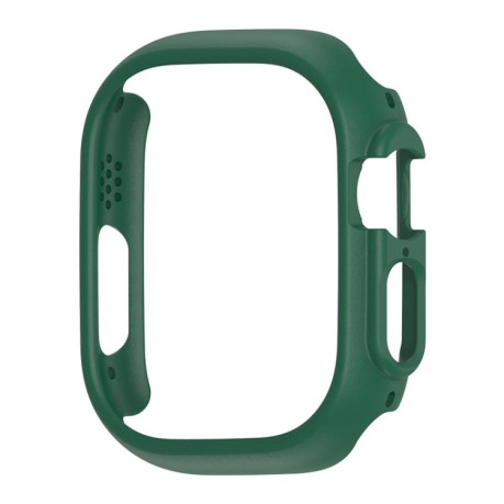 Противоударная накладка Hollow Electroplating для Apple Watch Ultra 49mm - темно-зеленая