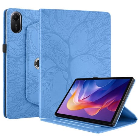Чехол-книжка Tree Life Embossed Rotation Leather для Xiaomi Redmi Pad 2 - синий