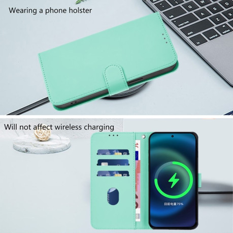 Чехол-книжка Skin Feel Solid Color Leather для Infinix Zero 30 4G - зеленый