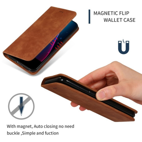 Чохол-книга Retro Skin Feel Business Magnetic Samsung Galaxy S9 Plus - коричневий