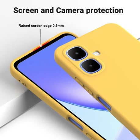 Силіконовий чохол Solid Color Liquid Silicone на Infinix Smart 20 4G — жовтий