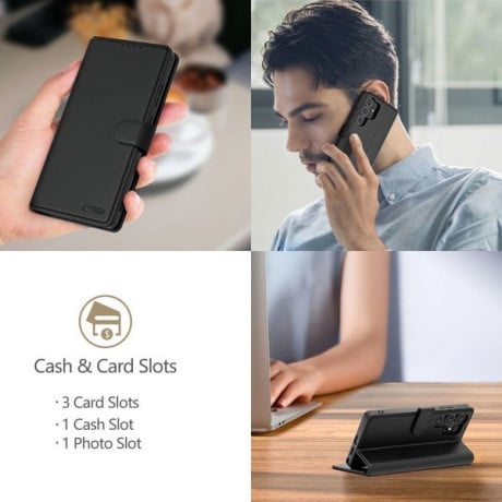 Чехол-книжка Tech-Protect Wallet для Samsung Galaxy A36 5G - Matte Black