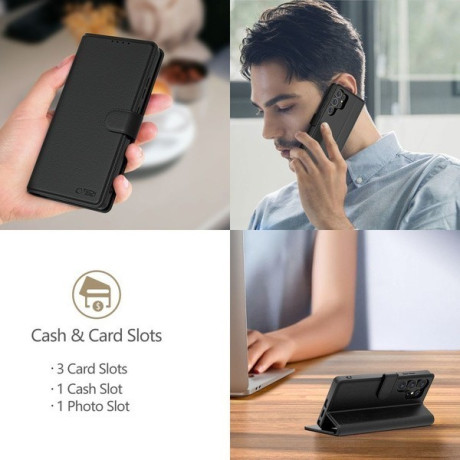 Чехол-книжка Tech-Protect Wallet для iPhone 16e - Matte Black